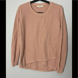 Madewell Waffle Knit Pullover Crewneck Sweater Womens XS